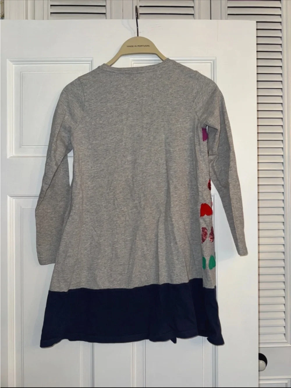 Boden Ida Hearts Appliqué Dress 9-10